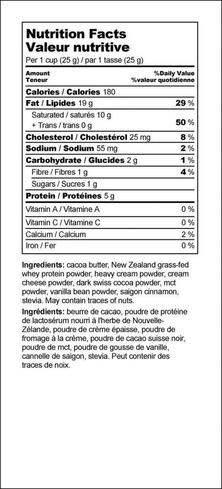 Chocolate Buttercups Nutrition Info
